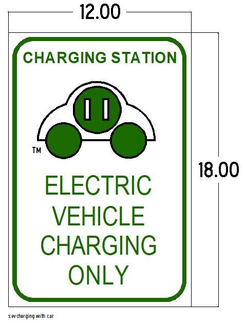 A sign that says charging station electric vehicle charging only