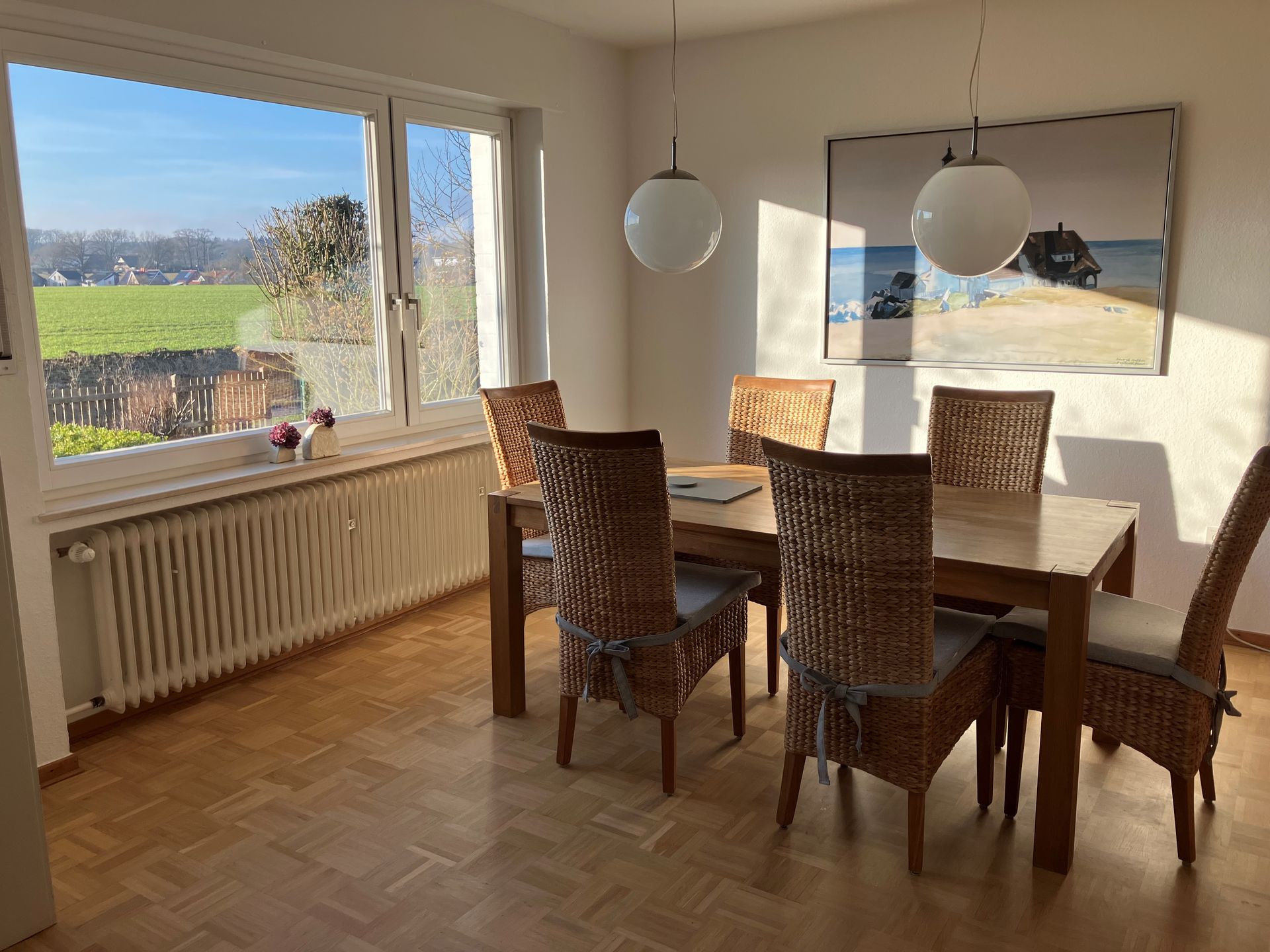 Esszimmer mit Blick in die Hohe Mark