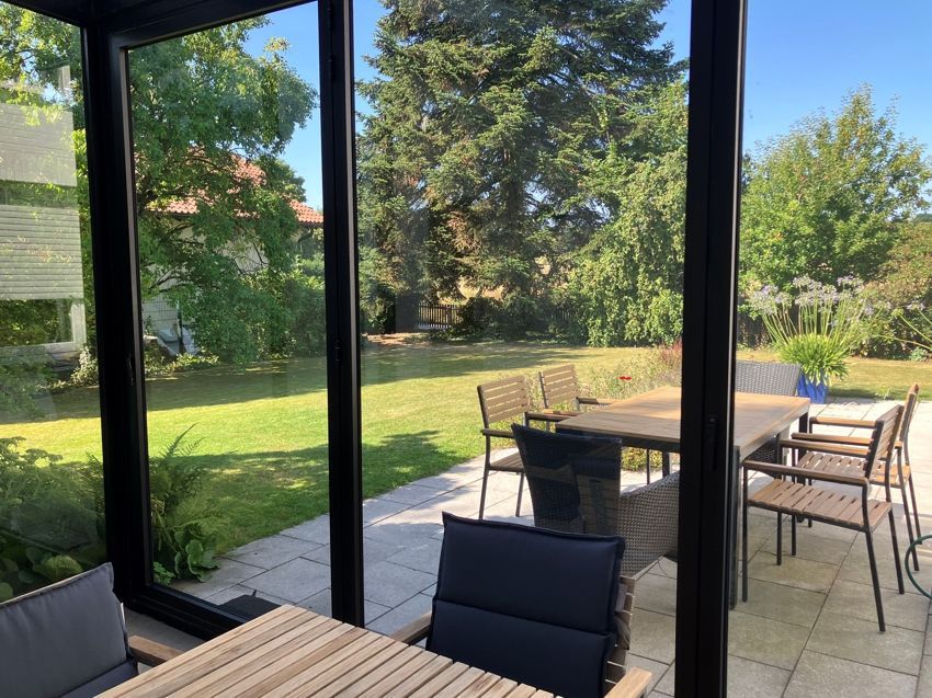 Blick auf dem Wintergarten