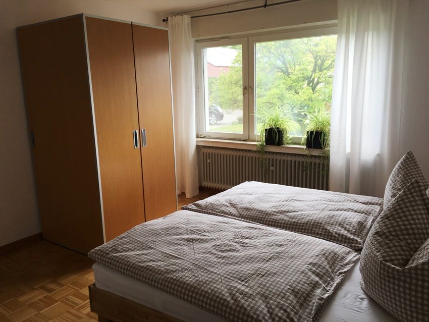 Schlafzimmer 1 - je nach Belegung kann man die Betten auseinanderschieben