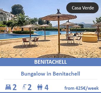 Costa Blanca holiday apartment in Benitachell: Quiet with tennis court & pool