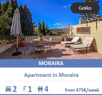 Costa Blanca vacation apartment in Moraira: mountain views & pool