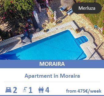 Costa Blanca vacation apartment in Moraira: pool, views & garden