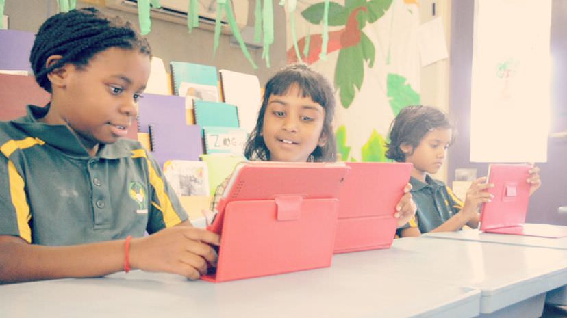 St Joseph's Catholic Primary School kids using iPads
