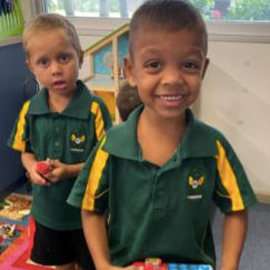 Structured play is still an important part of our program in the early years