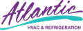 Logo for Atlantic Refrigeration; purple script 