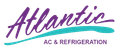 Logo for Atlantic Refrigeration; purple script