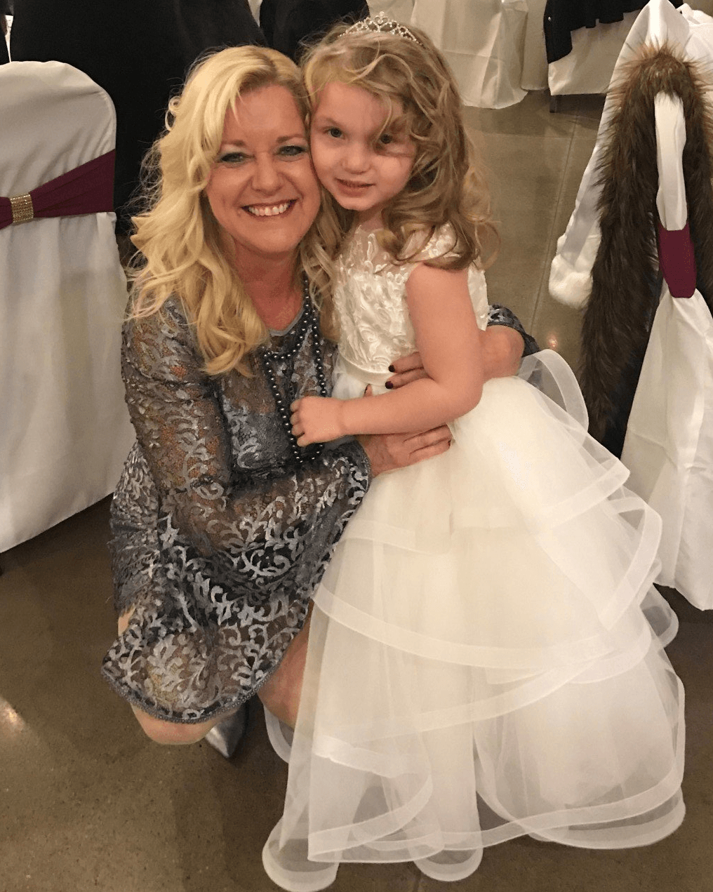 Mother of the Bride and Flower Girl in Washington, PA