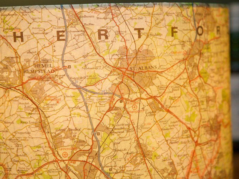 Paper shade using an OS map