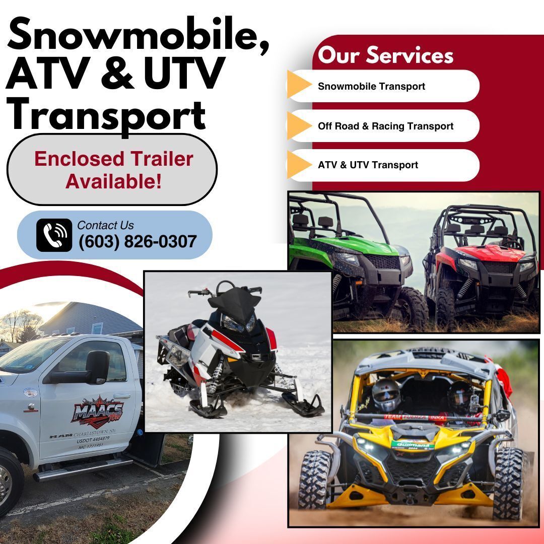 Enclosed Vehicle Transport Banner | MAACS Tow LLC