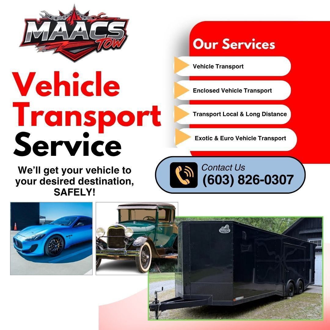 Vehicle Transport Banner | MAACS Tow LLC