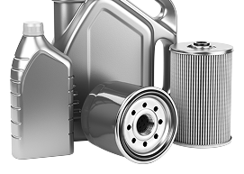 Silver oil bottles and oil filters | Don's Repair