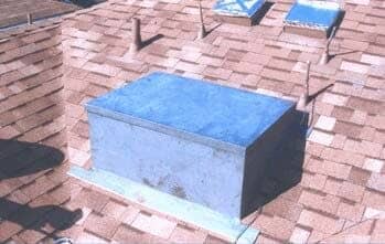 Roof Tear Off — Roof with Air Conditioner Platform in Los Angeles, CA