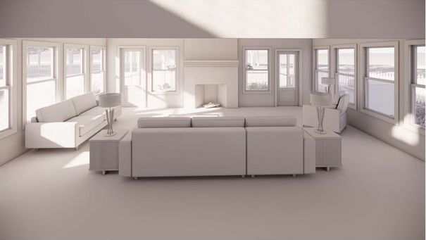 A living room with a couch , chairs , and a fireplace.