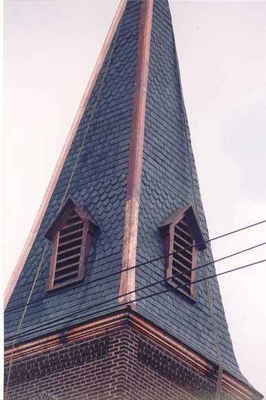 Copper Flashings on Slate Roof