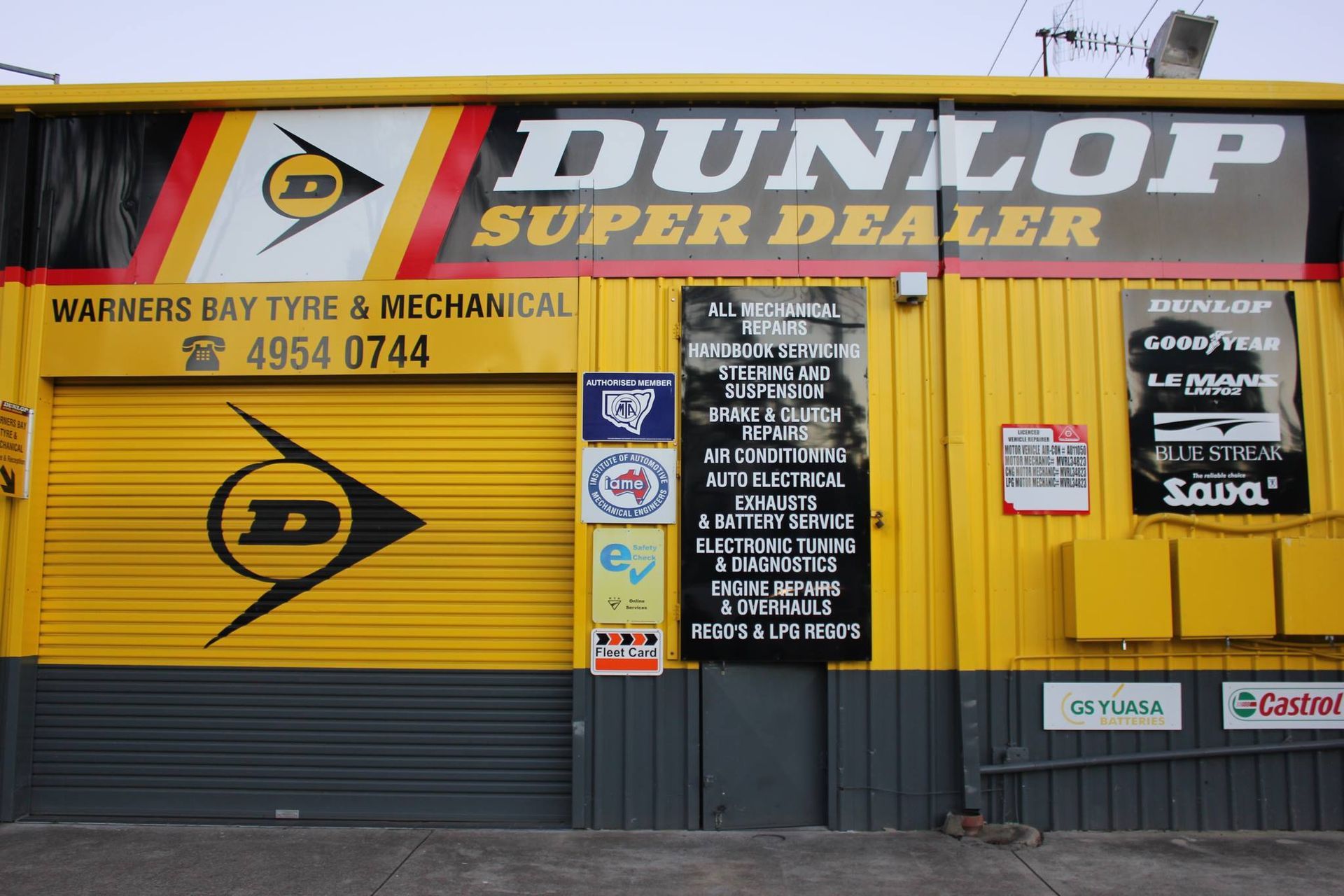 An image of the storefront on Warners Bay Tyre and Mechanical — Warners Bay Tyre & Mechanical in Warners Bay, NSW