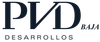 logo pvd desarrollos las mejores casas y departamentos en tijuana