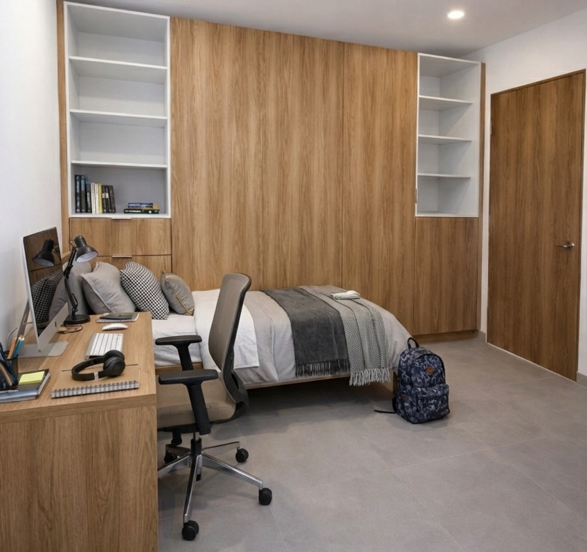 recamara secundaria departamentos premium en TIjuana