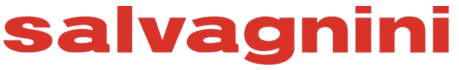 The word salvagnini is written in red on a white background