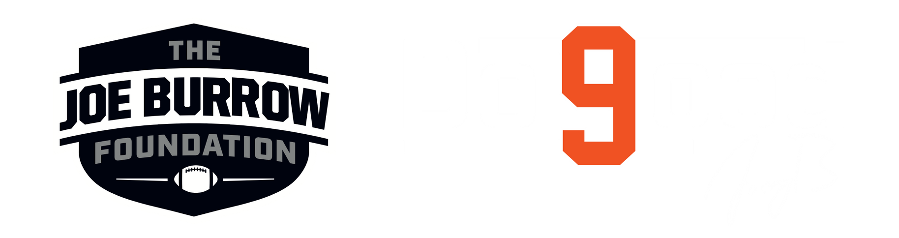 A logo for the joe burrow foundation with the number 9