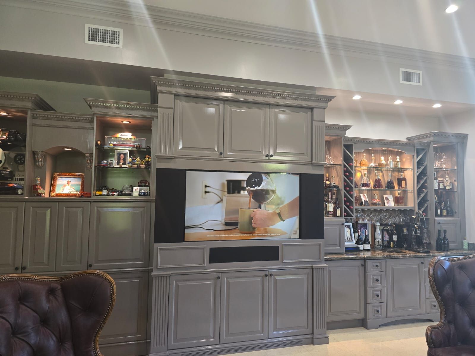 Cabinet painting by dolphin painting llc