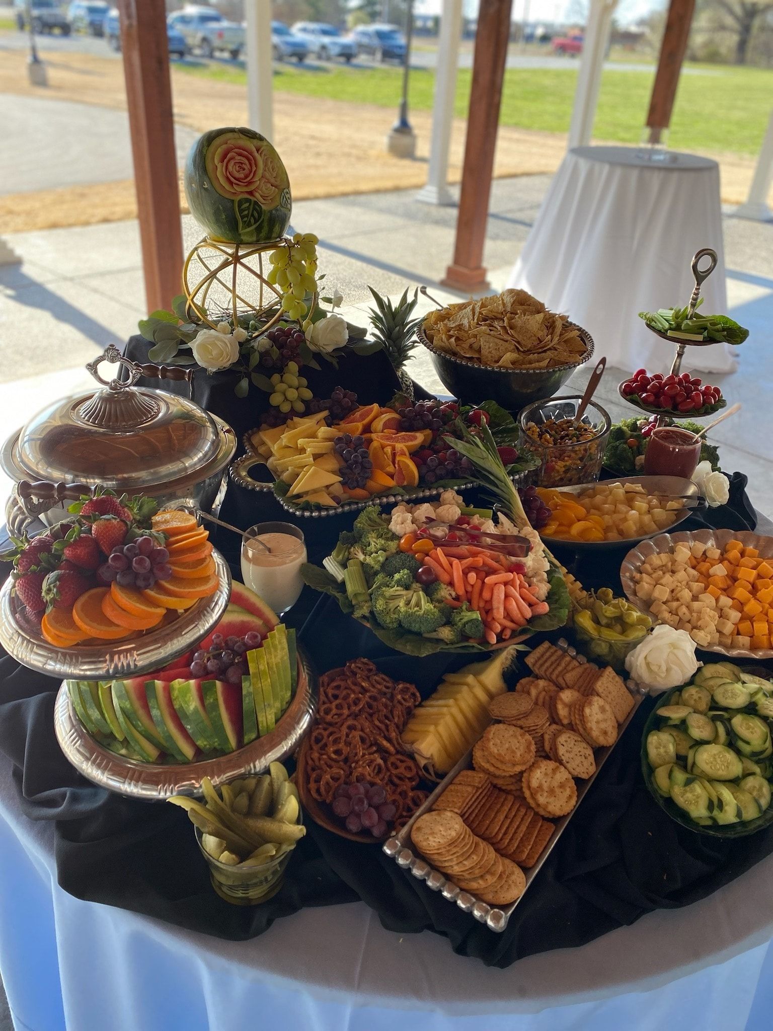 A table topped with a variety of fruits and vegetables.