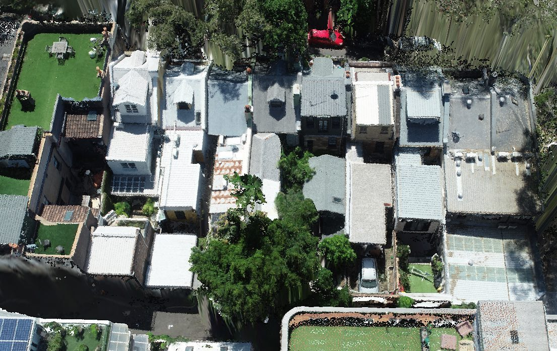 Drone Surveying Services in Sydney by DroneOp, Demonstrating a drone survey in a neighbourhood.
