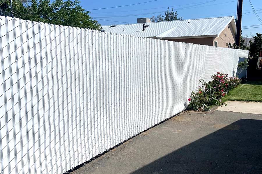 Fence surrounding the house