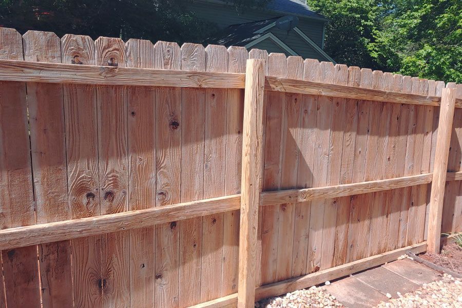 A wooden fence