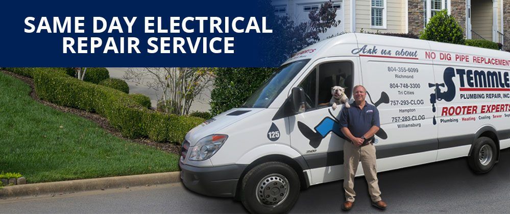 Electricians in Richmond & Newport News - Stemmle Plumbing Repair