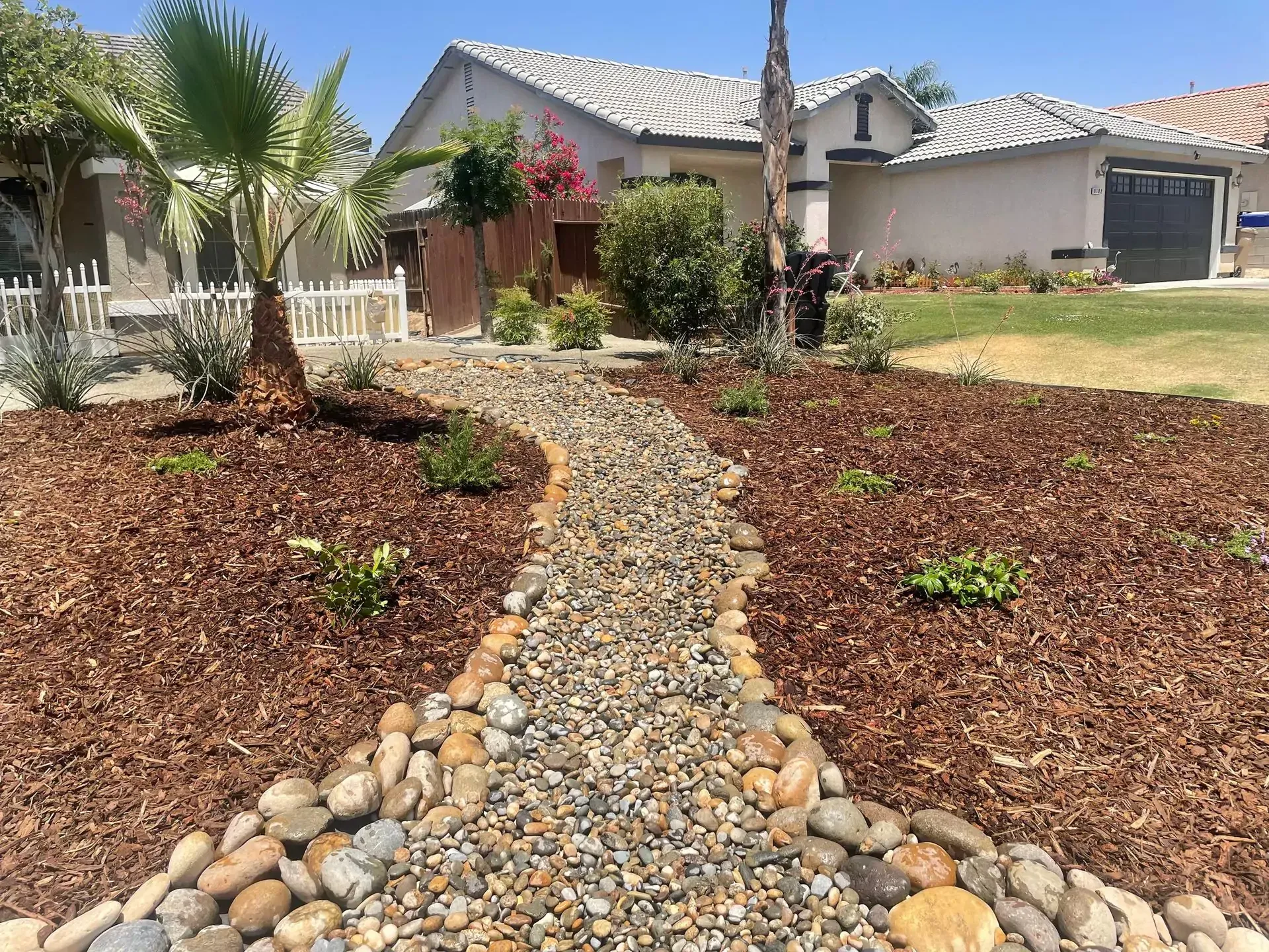 Front yard remodel completed by Equity Landscapes in Bakersfield CA