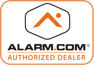 Alarm.com authorized dealer button