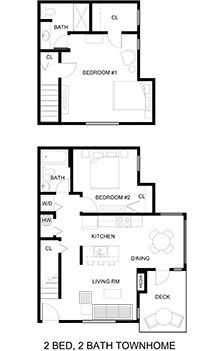 2 Bedroom Floorplan