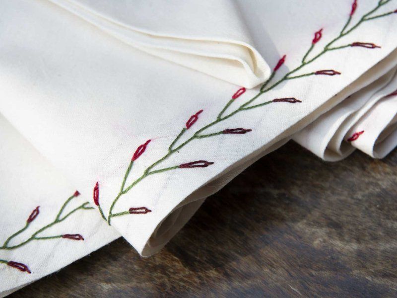 tovagliette per la cucina con ricami