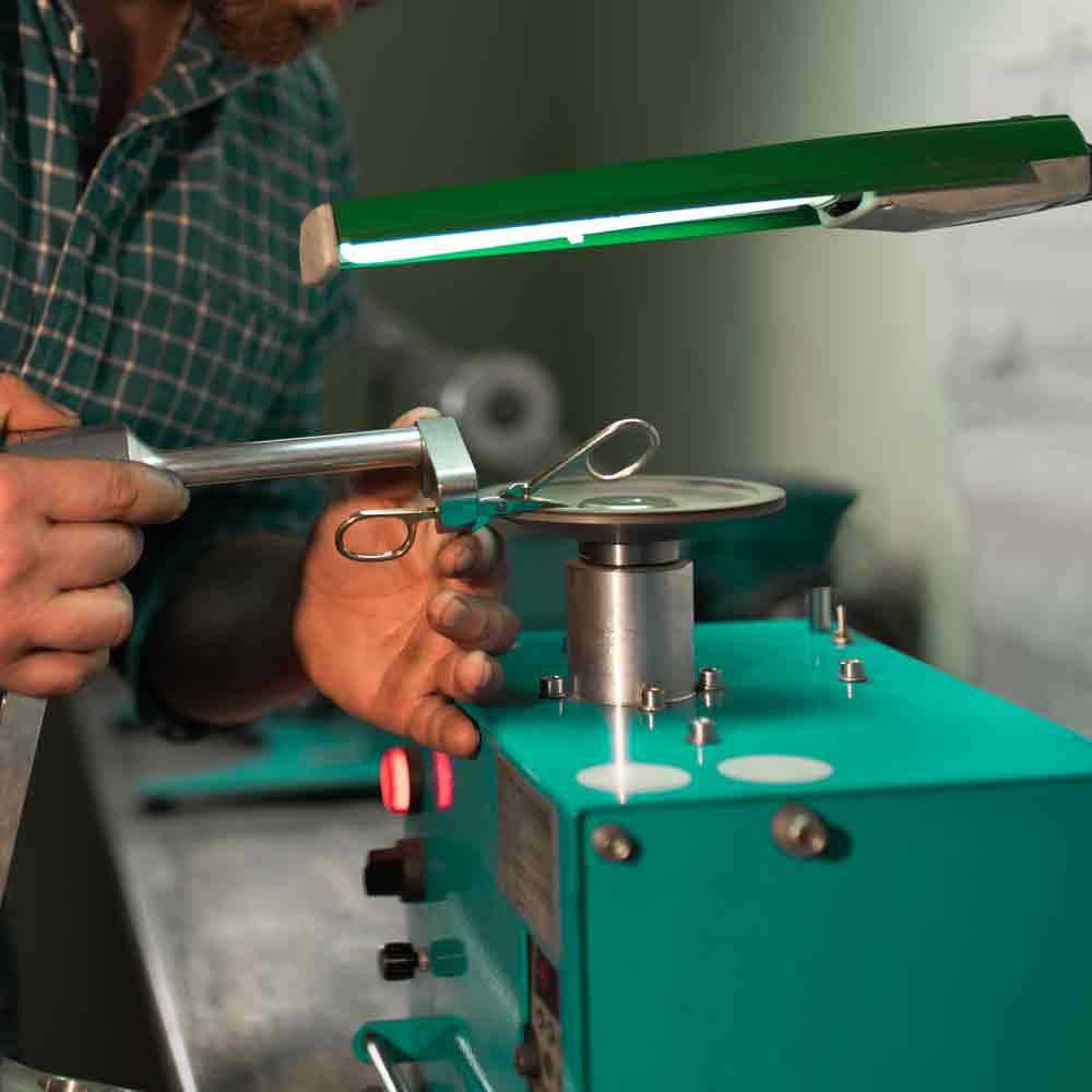 Master Sharpens Scissors on Special Equipment — Mobile Scissor Sharpening in Gympie, QLD