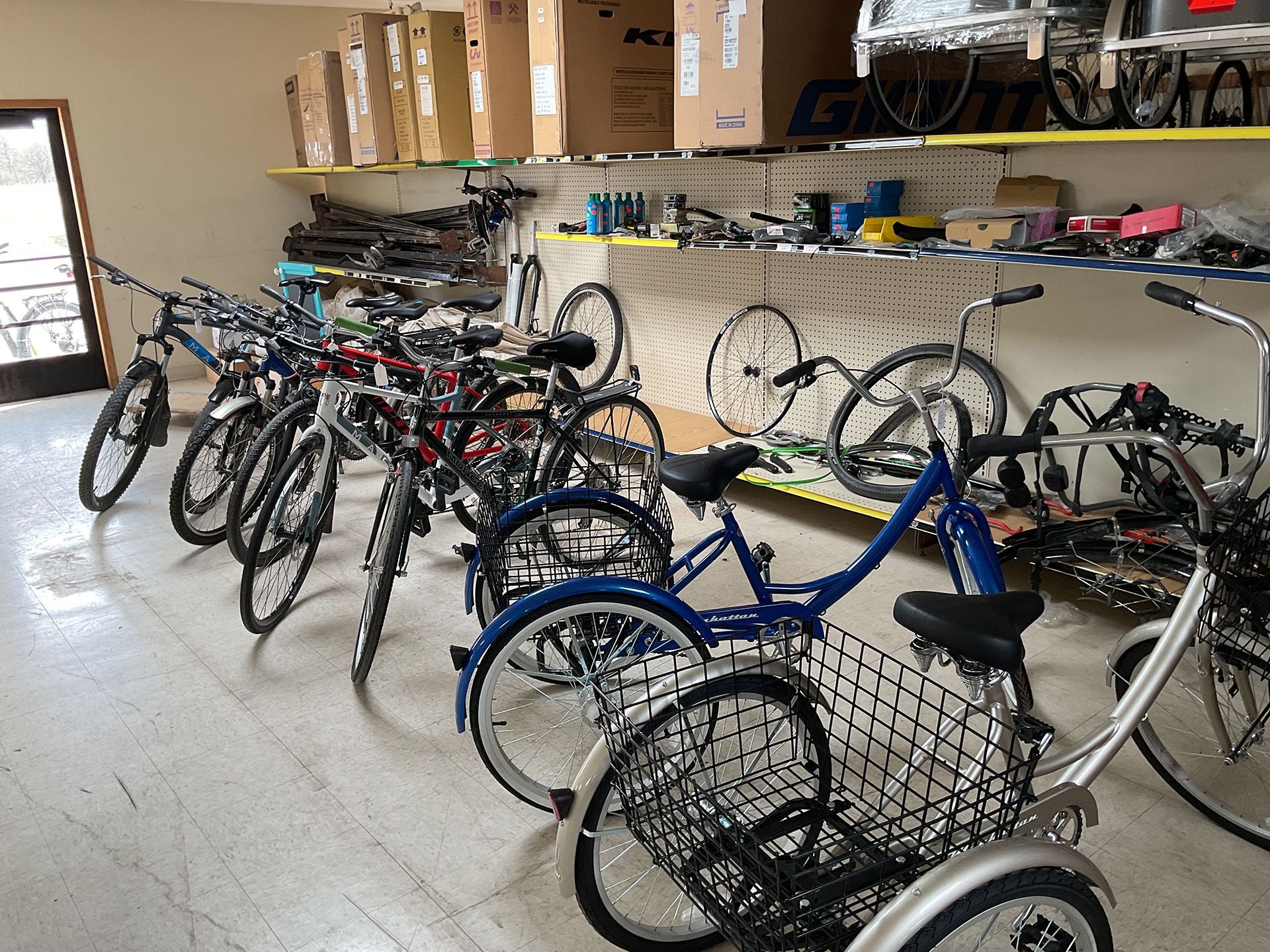 bike in a row