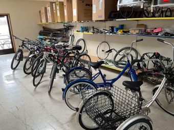 bike in a row