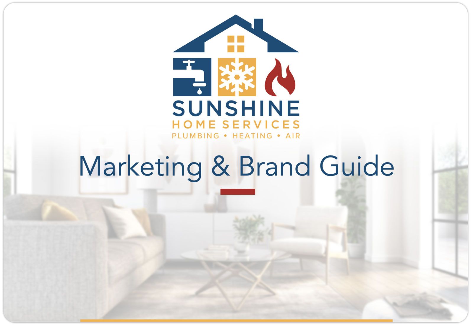 a marketing and brand guide for sunshine home services