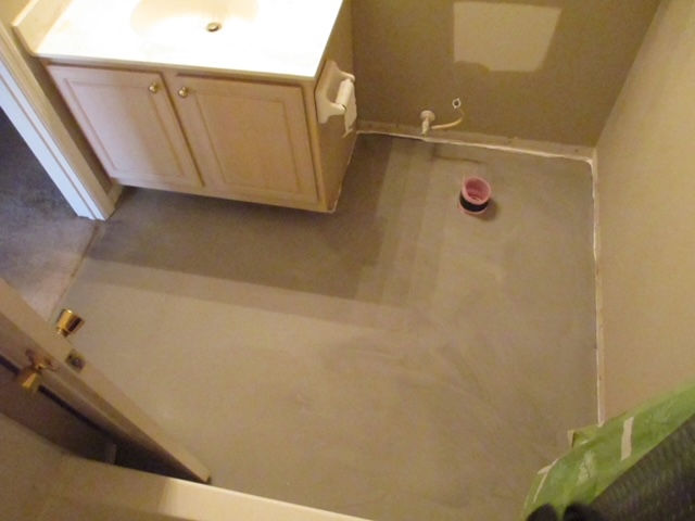 A bathroom with a sink and a toilet