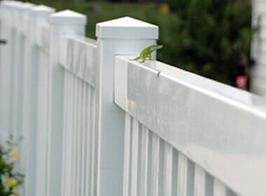 White vinyl fence - Wood Fences in Lebanon, OH
