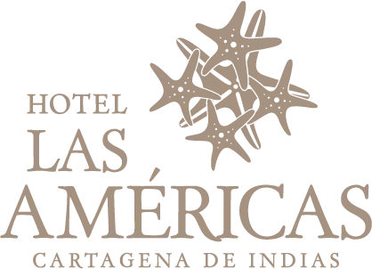 Hotel Las Américas logo with stacked starfish and text: