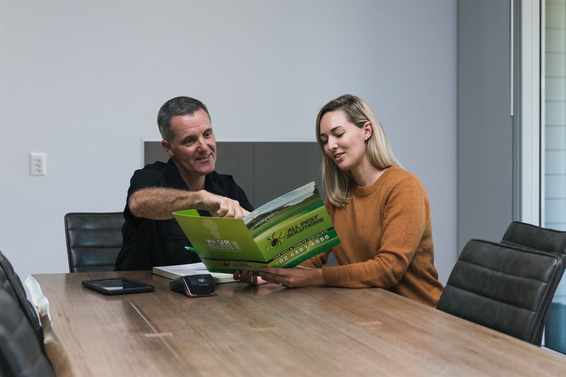 Termite Specialist with client 2