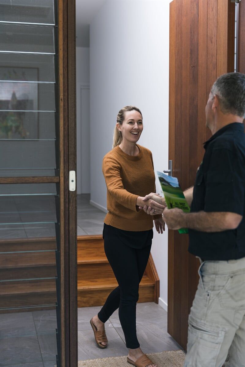 Termite Specialist with client 4