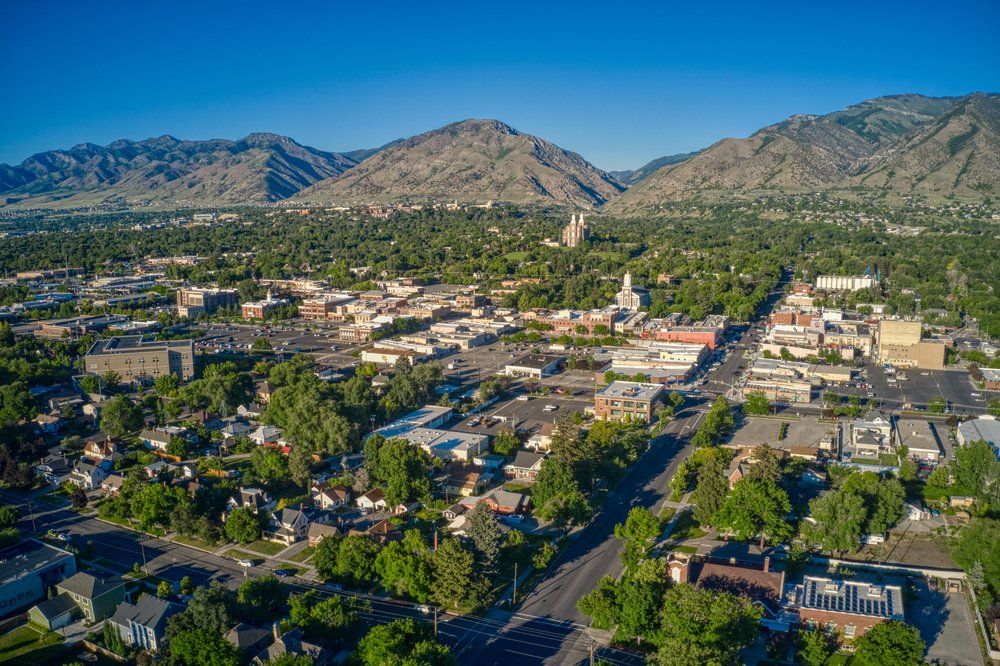 Aerial View of Logan, Utah in Summer — All Pest Solutions in Logan, QLD