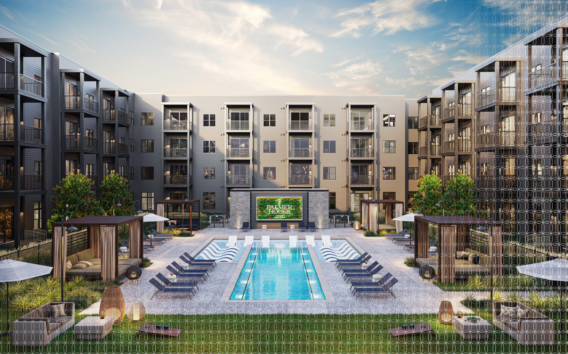 Swimming pool at Palmer House in Madison, AL.