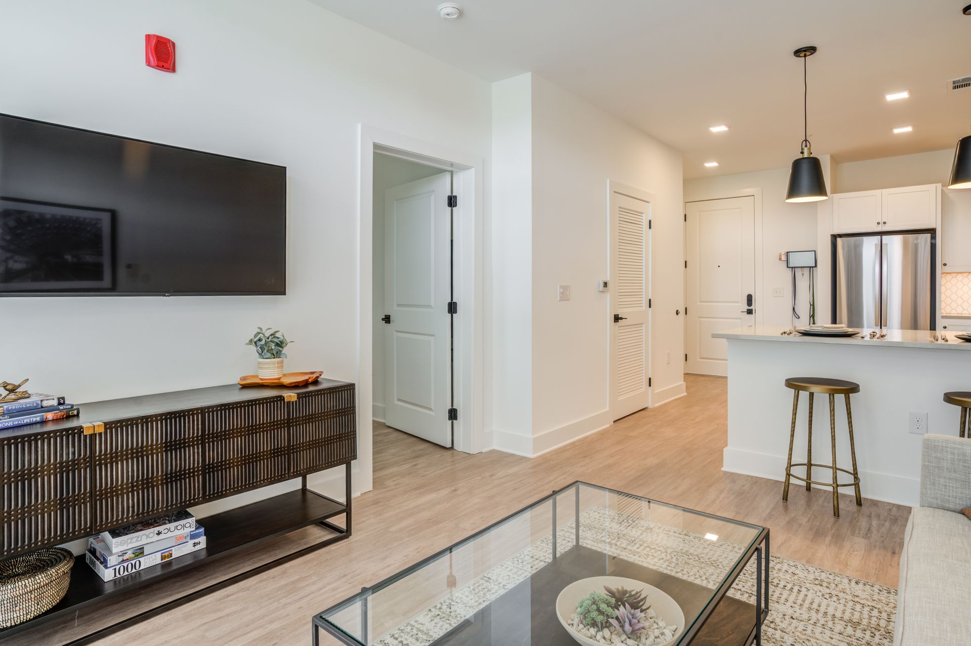 Living room at Palmer House in Madison, AL.