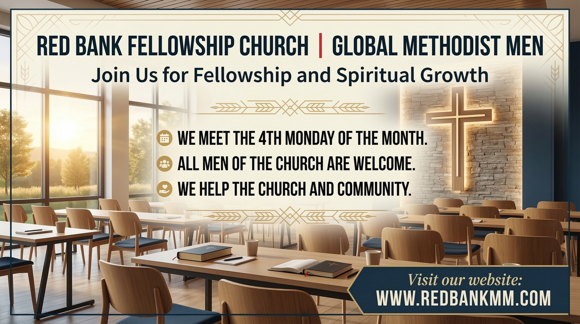 The Methodist Men are a group of Christian men within the church that help the church and community, 