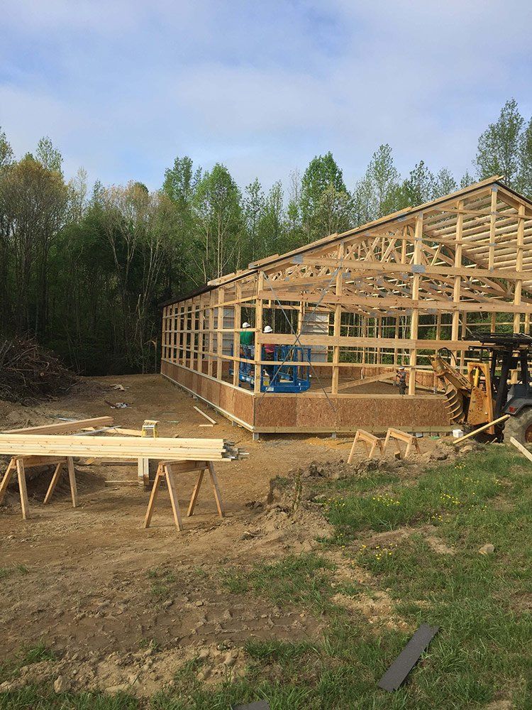 Home Repair — New House with Garage under Construction in Fredericksburg, VA