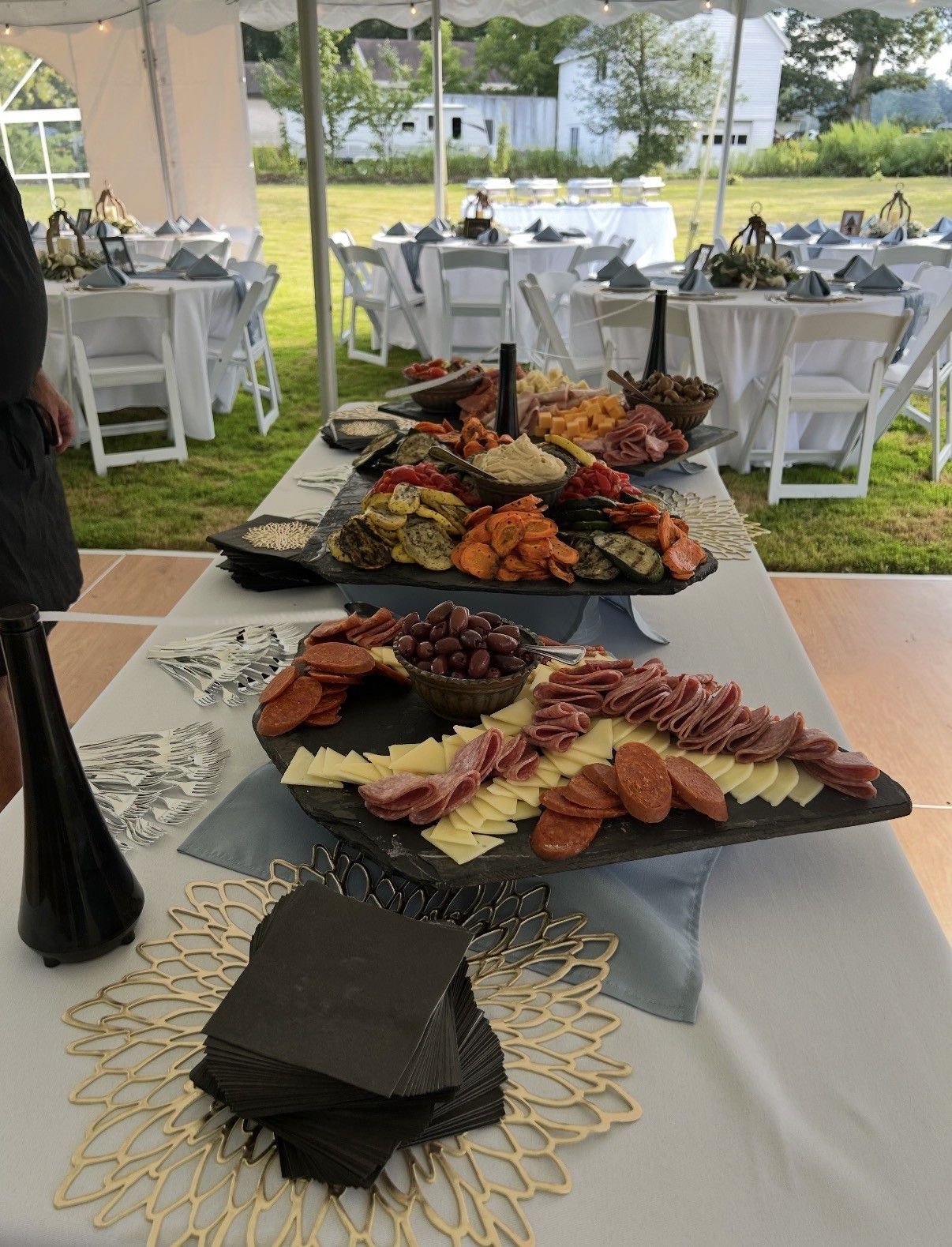 Lobster grilled cheese sandwich with arugula, two hushpuppies.