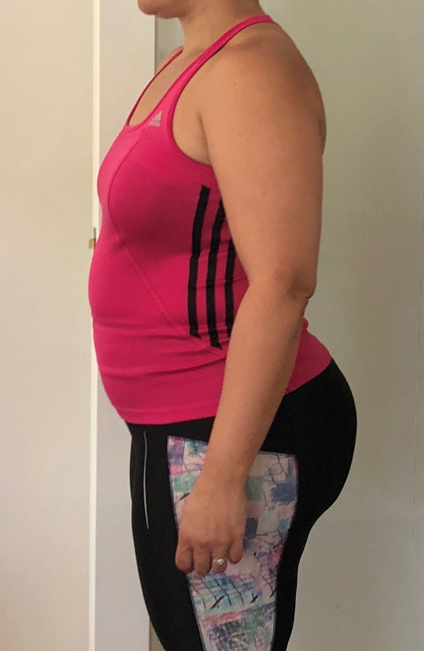 Carmen weight loss after 8 weeks on the PB Training food plan